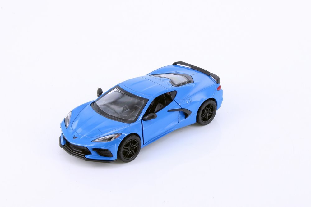 2021 Chevy Corvette, Blue - Kinsmart 5432D - 1/36 scale Diecast Model Toy Car 2021 Chevy Corvette, Blue - Kinsmart 5432D - 1/36 scale Diecast Model Toy Car
