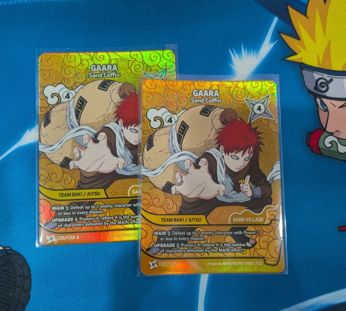 2x Gaara - Sand Coffin Rare Art Variant 120/130 A Konoha Shidō 1st & 2nd Ed 2x Gaara - Sand Coffin Rare Art Variant 120/130 A Konoha Shidō 1st & 2nd Ed