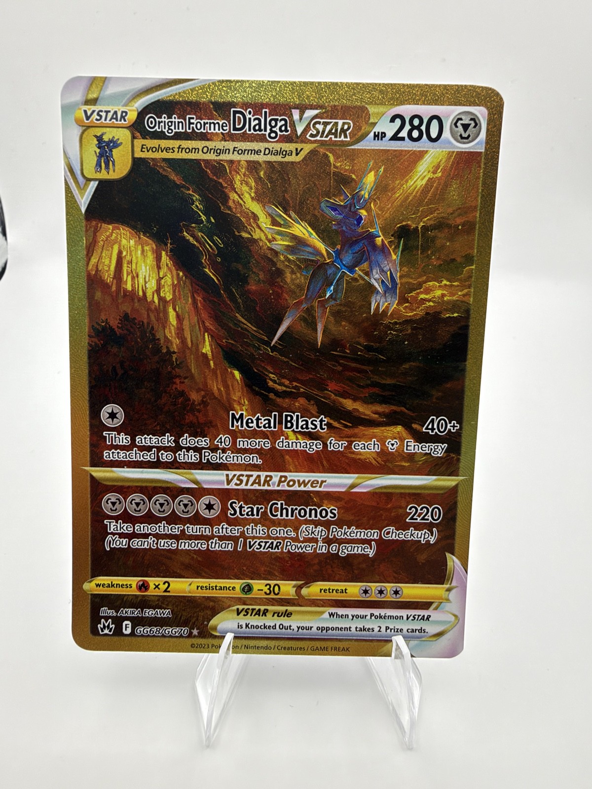 Origin Forme Dialga VSTAR (Secret) GG68/GG70 SWSH: Crown Zenith: Galarian... Origin Forme Dialga VSTAR (Secret) GG68/GG70 SWSH: Crown Zenith: Galarian...