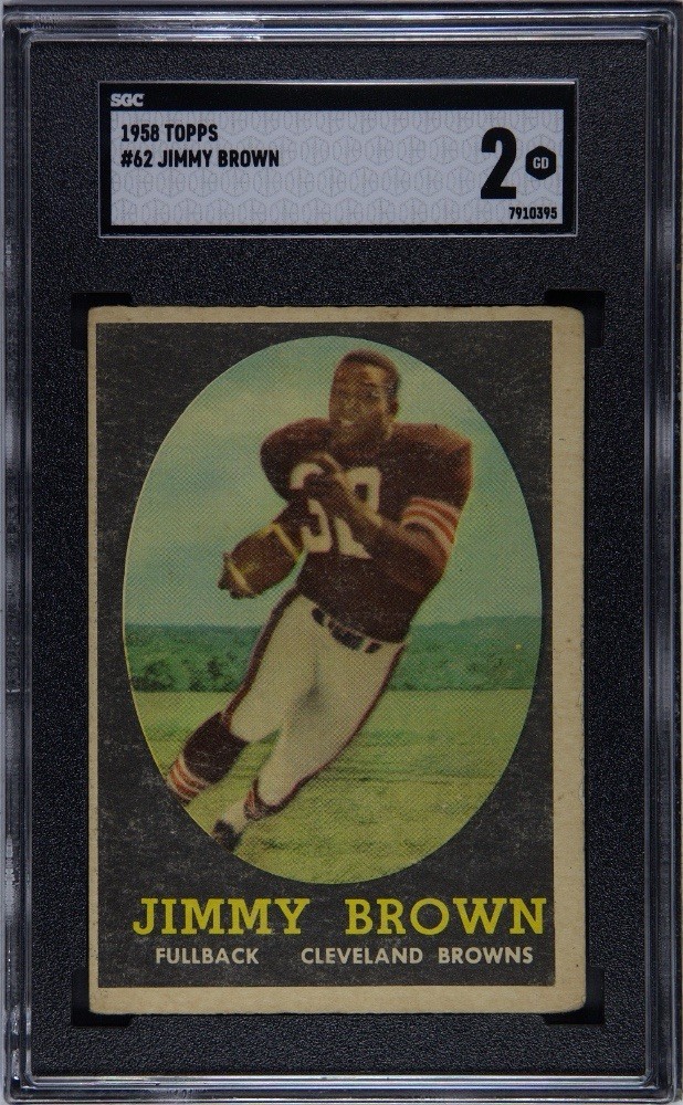 1958 Topps Jimmy Brown #62 SGC 2