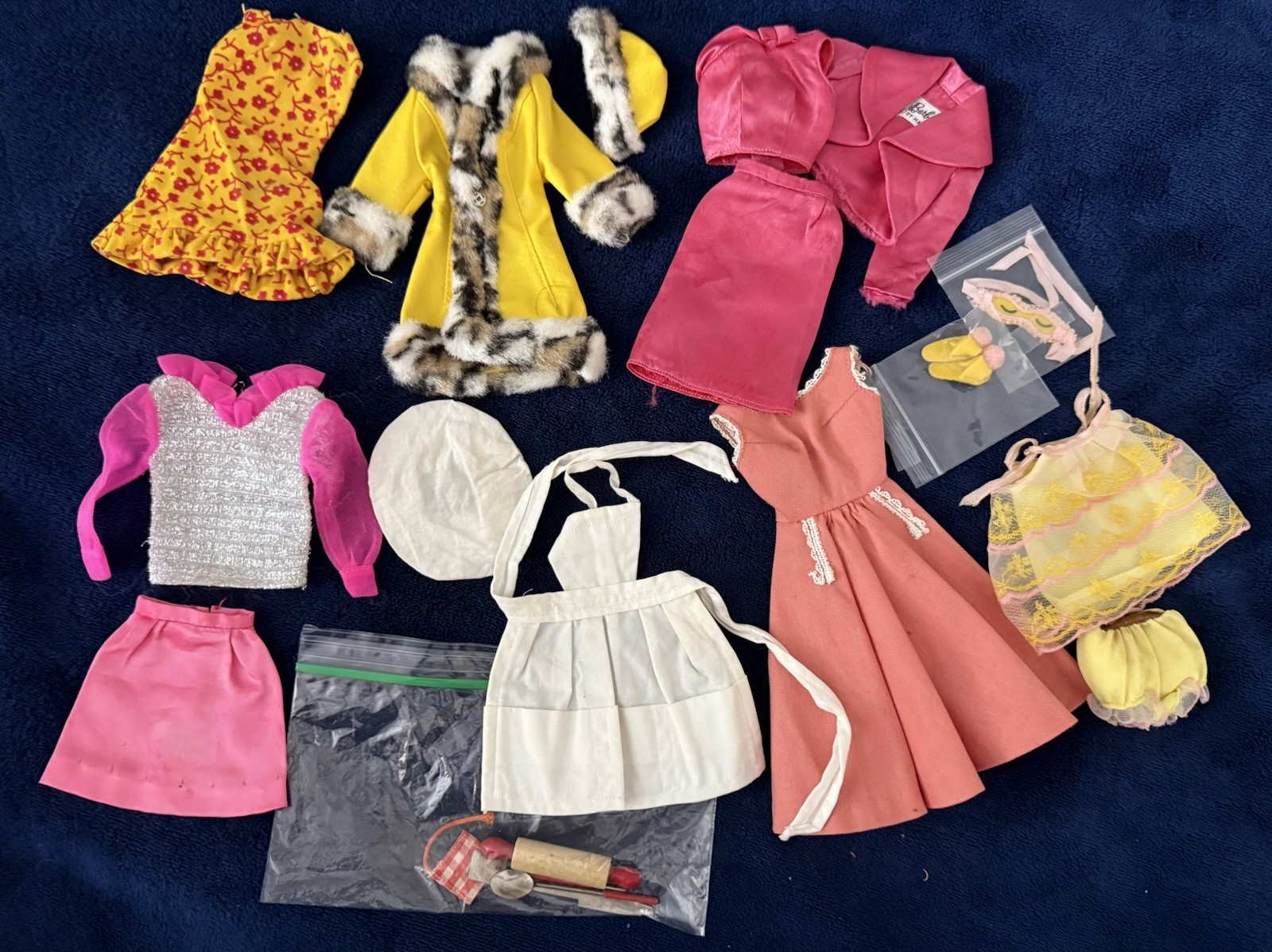 Vintage & Mod-era Barbie and Francie Doll Clothing and Accessories Lot