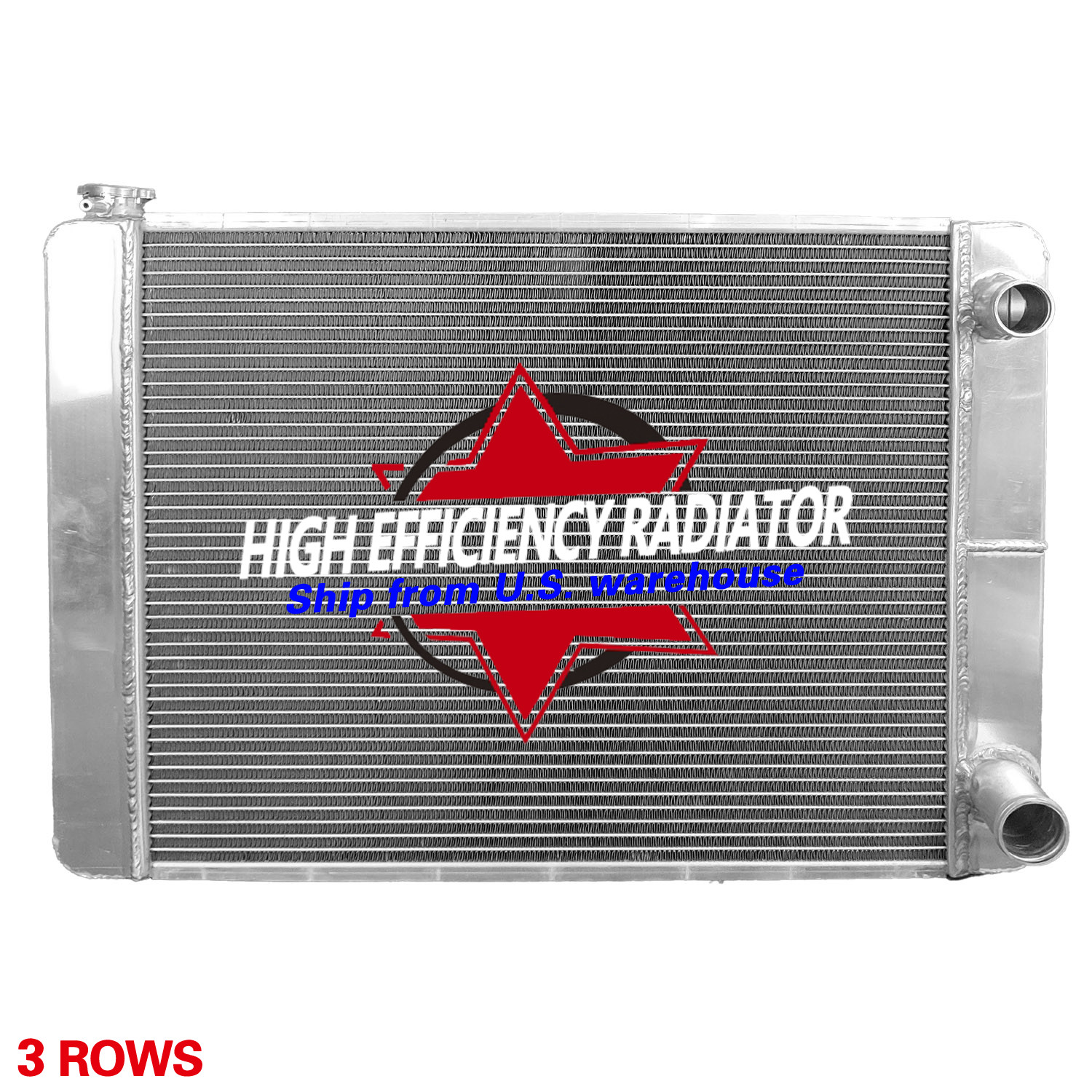 Aluminum Champion 3 Row Dual Pass Universal Crossflow 22