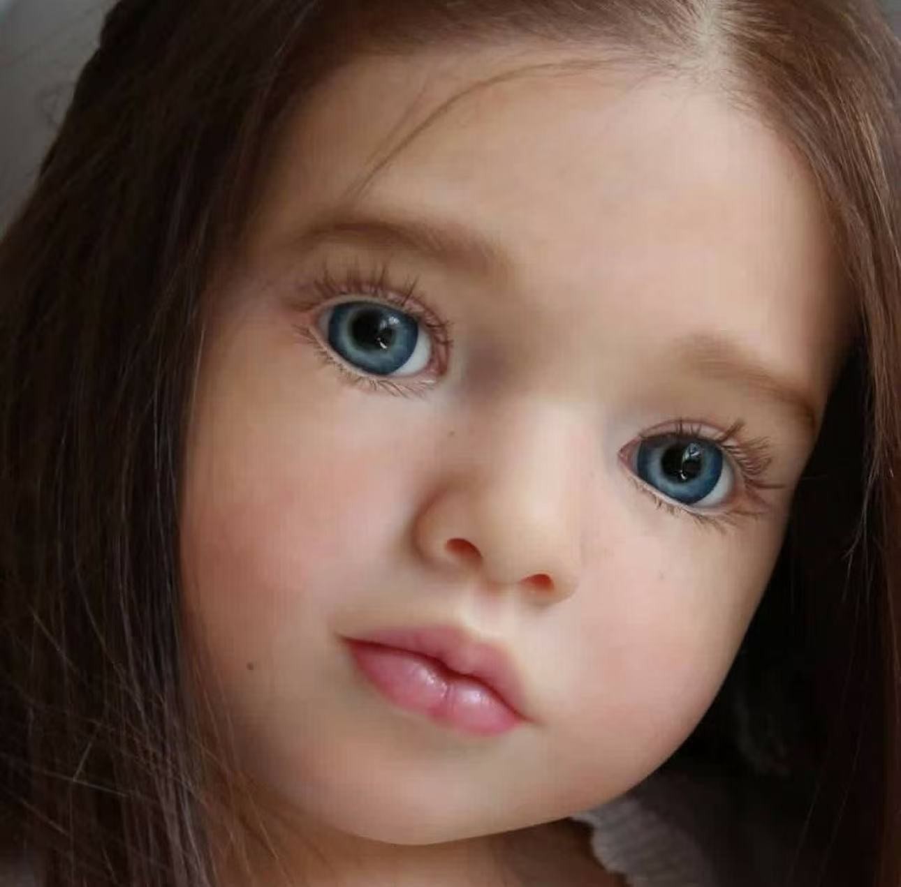 40inch Lifelike Unassembled Reborn Doll Kits Toddler Aloenka Rooted Hair DIY Toy
