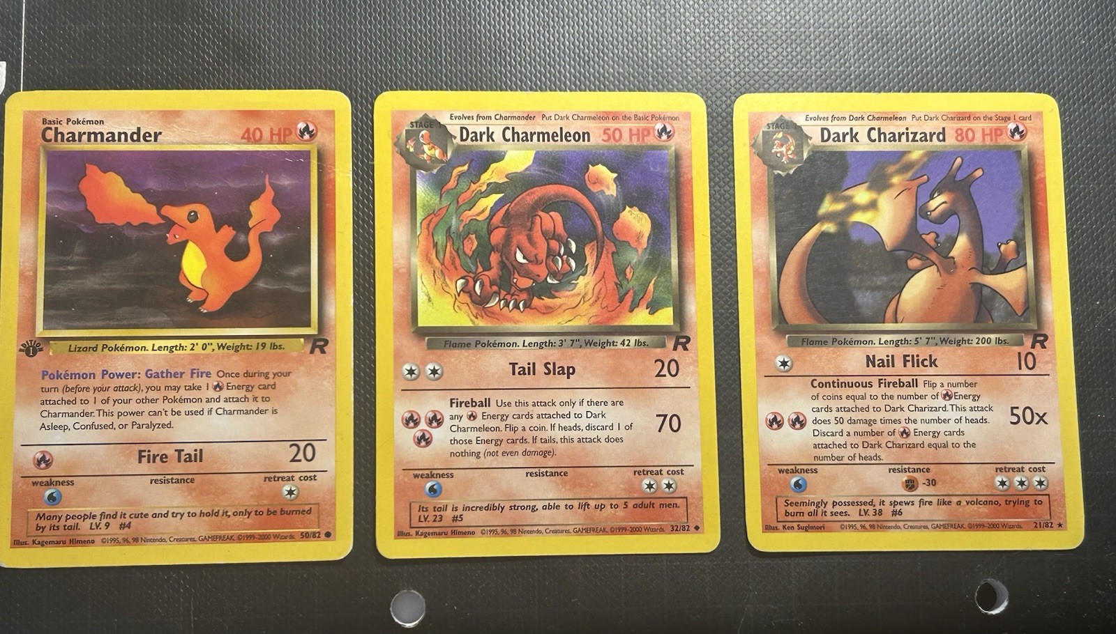 Pokemon TCG Team Rocket Dark Charizard Full Evolution W/ Non-Holo Rare READ DESC