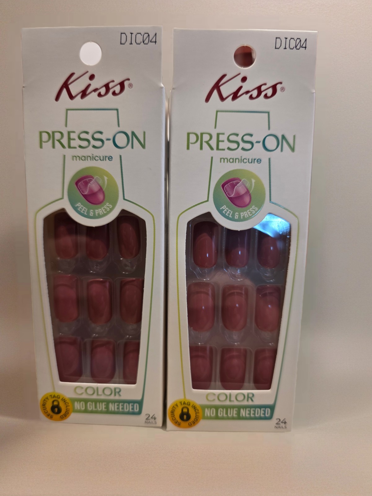Kiss Press-On Nails DIC04 Lean On Me 24 Nails Set of 2 Short Length Kiss Press-On Nails DIC04 Lean On Me 24 Nails Set of 2 Short Length