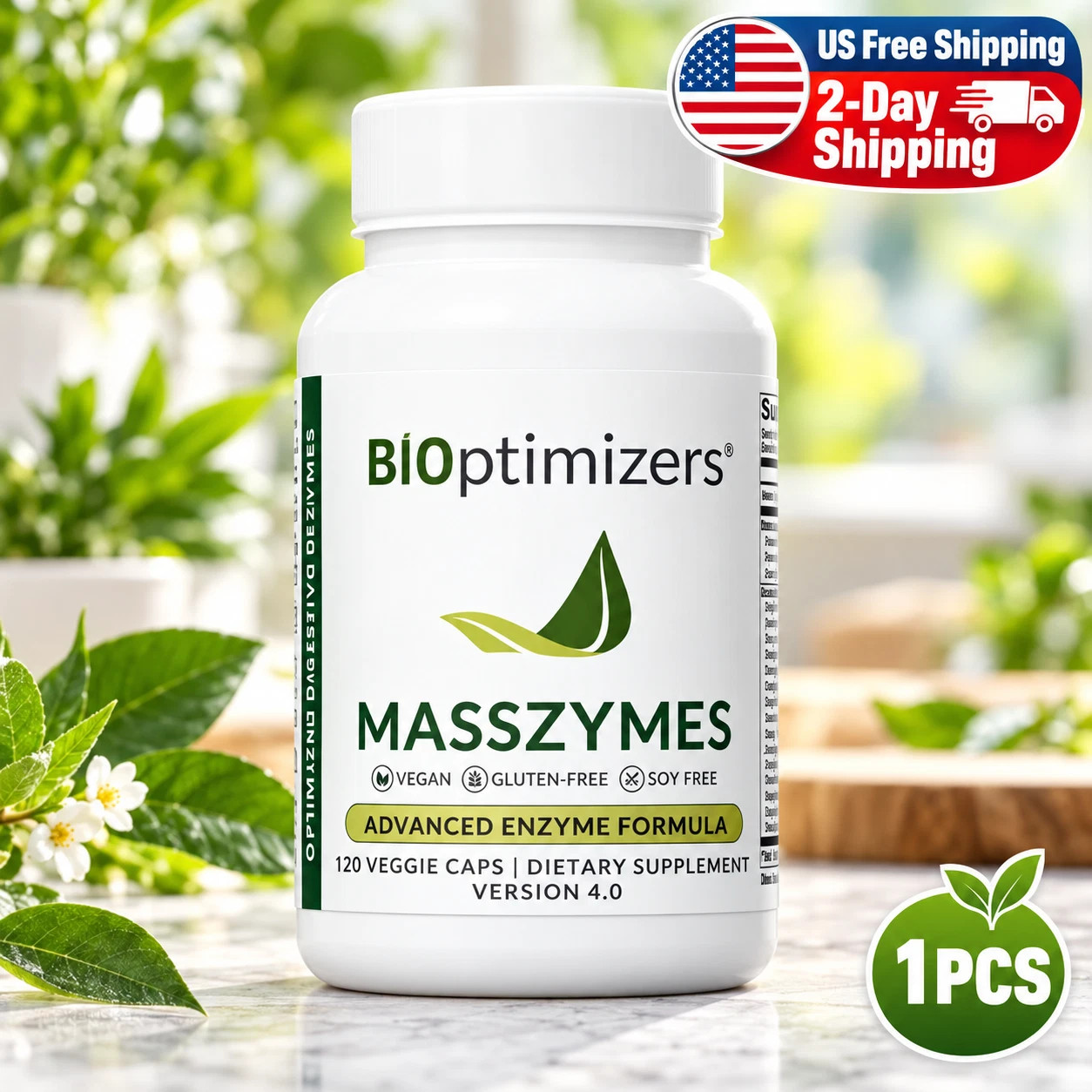 1-3Pack Bioptimizers Masszymes 120 Caps Advanced Proteolytic Enzyme Exp 2028 1-3Pack Bioptimizers Masszymes 120 Caps Advanced Proteolytic Enzyme Exp 2028