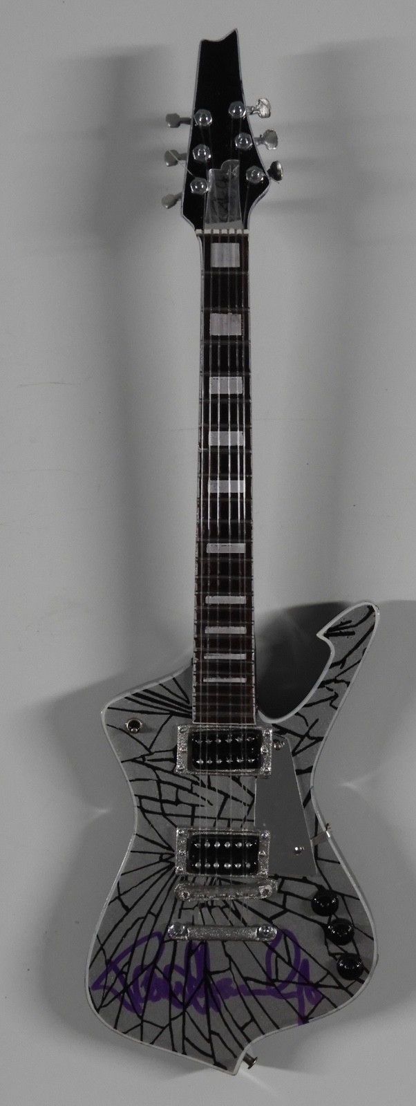 Paul Stanley KISS JSA Autograph Signed Mini Guitar Axe Heaven Iceman Paul Stanley KISS JSA Autograph Signed Mini Guitar Axe Heaven Iceman