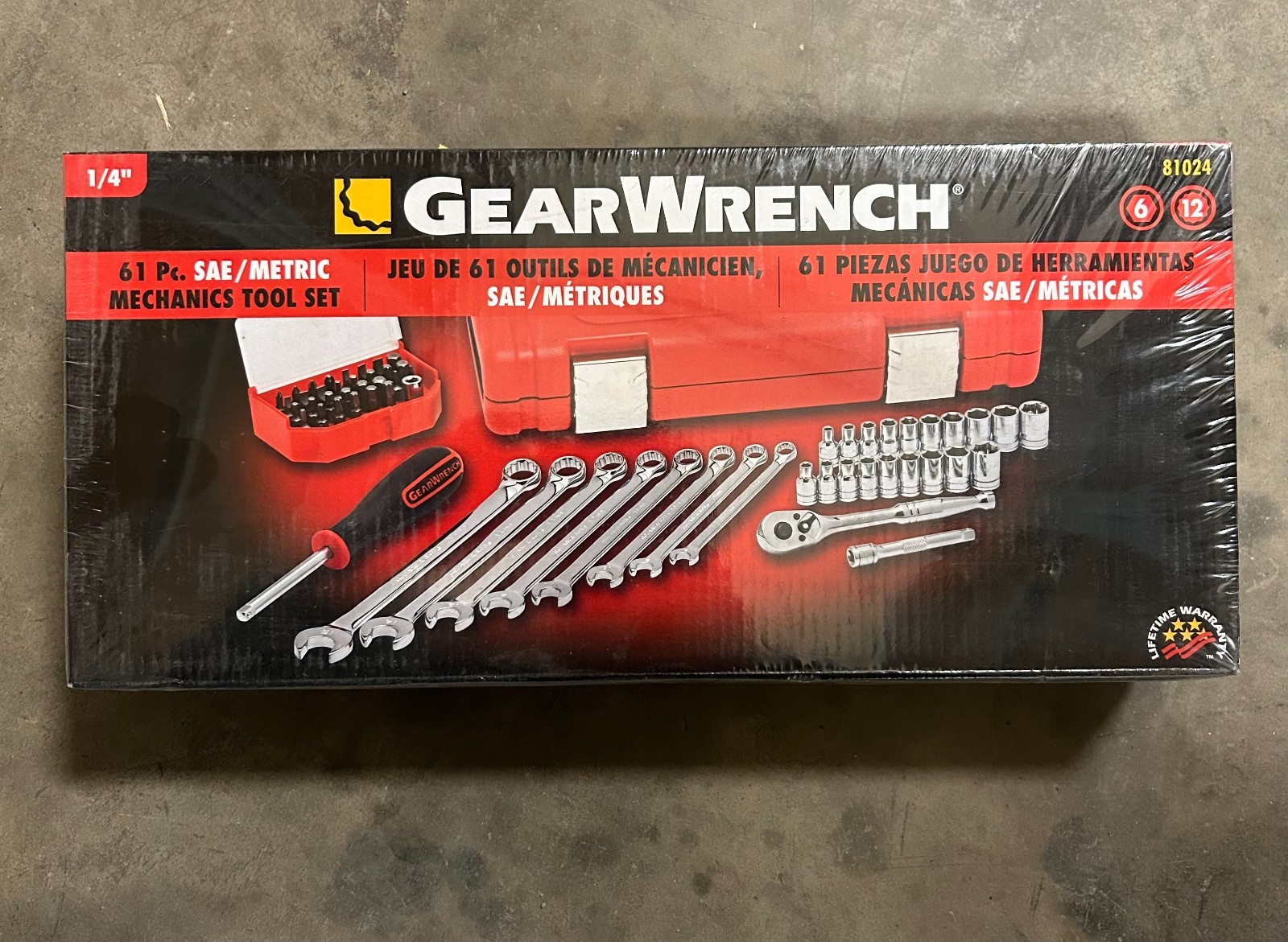 Gearwrench 61 Pc. SAE/Metric Mechanics Tool Set 81024 Gearwrench 61 Pc. SAE/Metric Mechanics Tool Set 81024