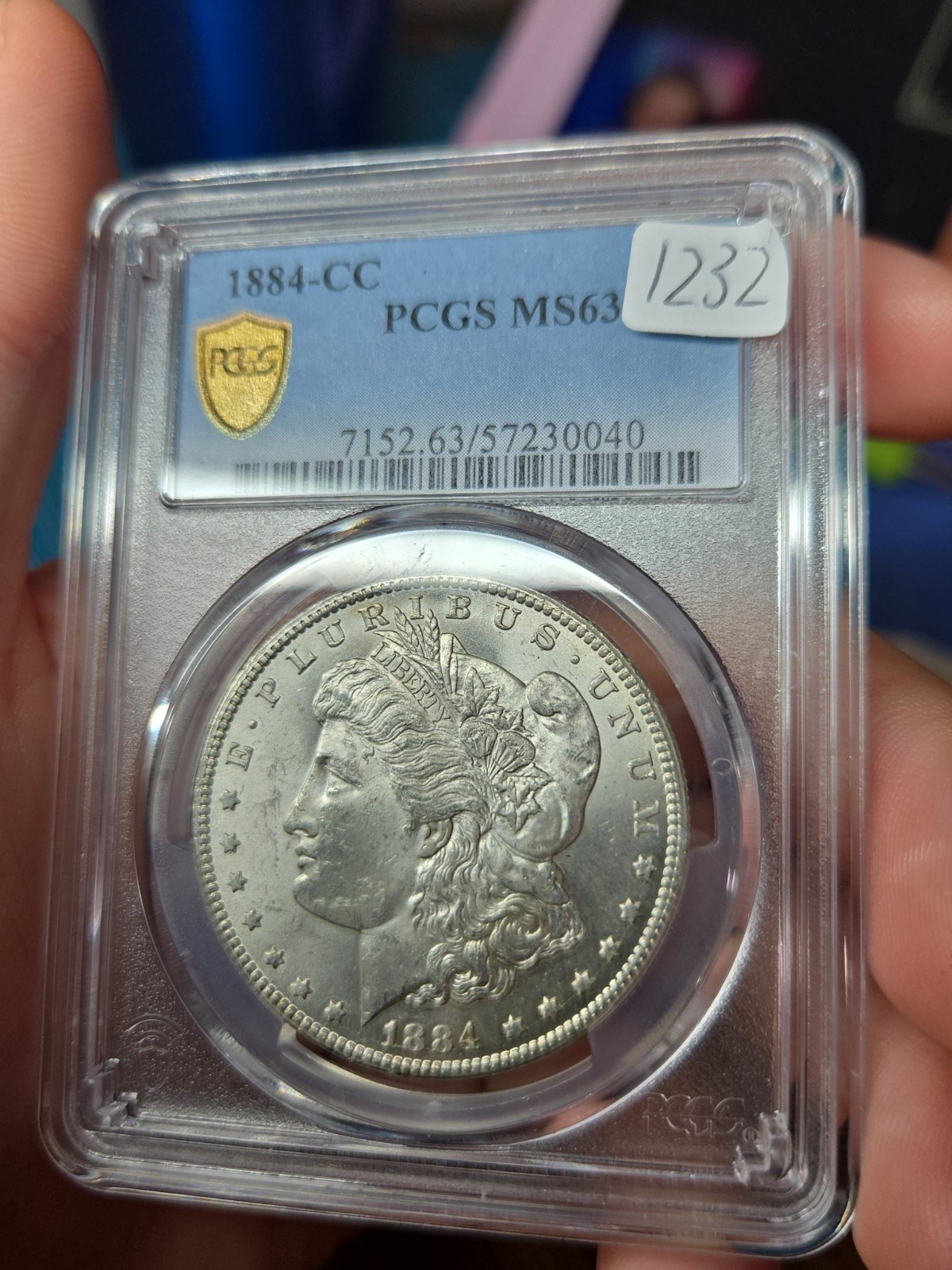 1884 CC MORGAN SILVER DOLLAR PCGS MS63***VERY NICE CC*** 1884 CC MORGAN SILVER DOLLAR PCGS MS63***VERY NICE CC***