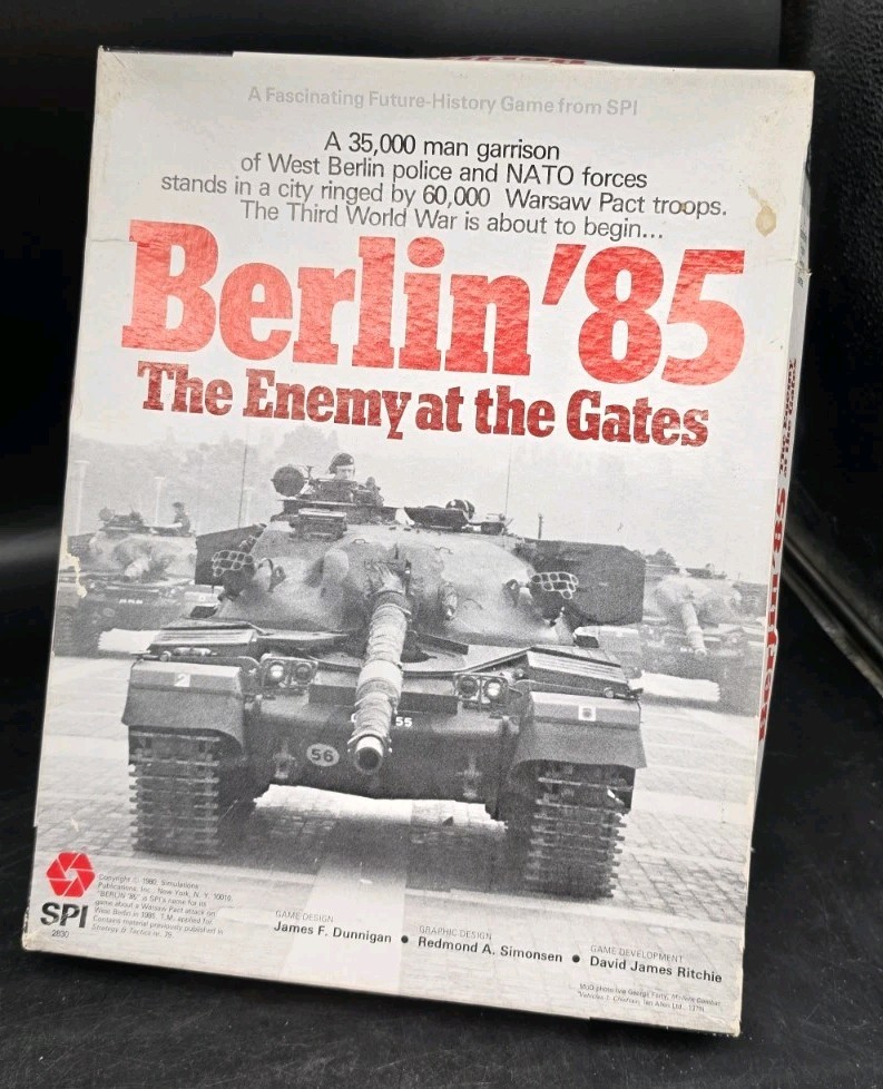 Berlin '85 Boxed Edition SPI Game Punched Chits Tabletop WWIII Simulation