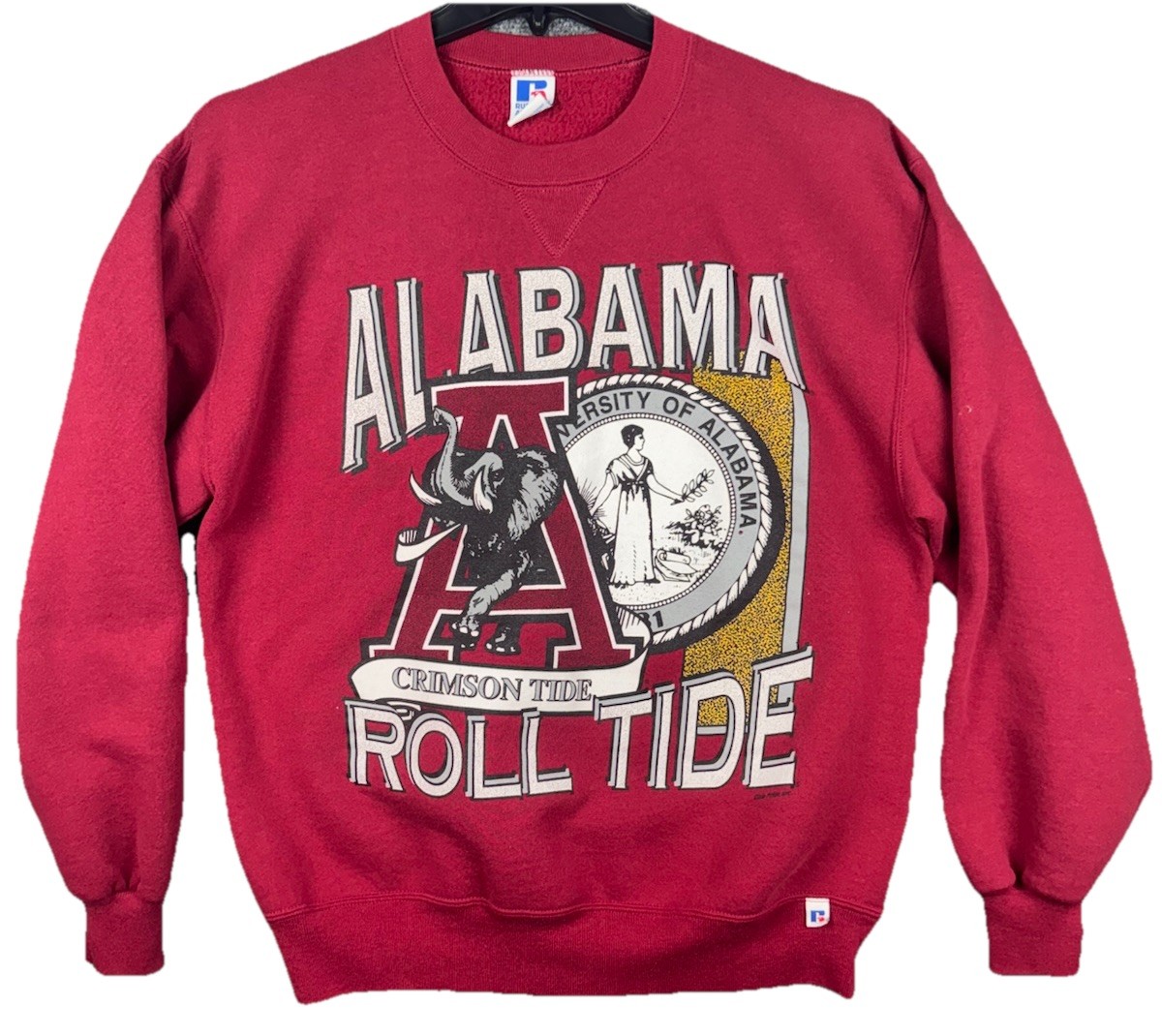 VTG Alabama Roll Tide Crimson Tide Sweatshirt Sz L Russell USA 90s NCAA Retro VTG Alabama Roll Tide Crimson Tide Sweatshirt Sz L Russell USA 90s NCAA Retro