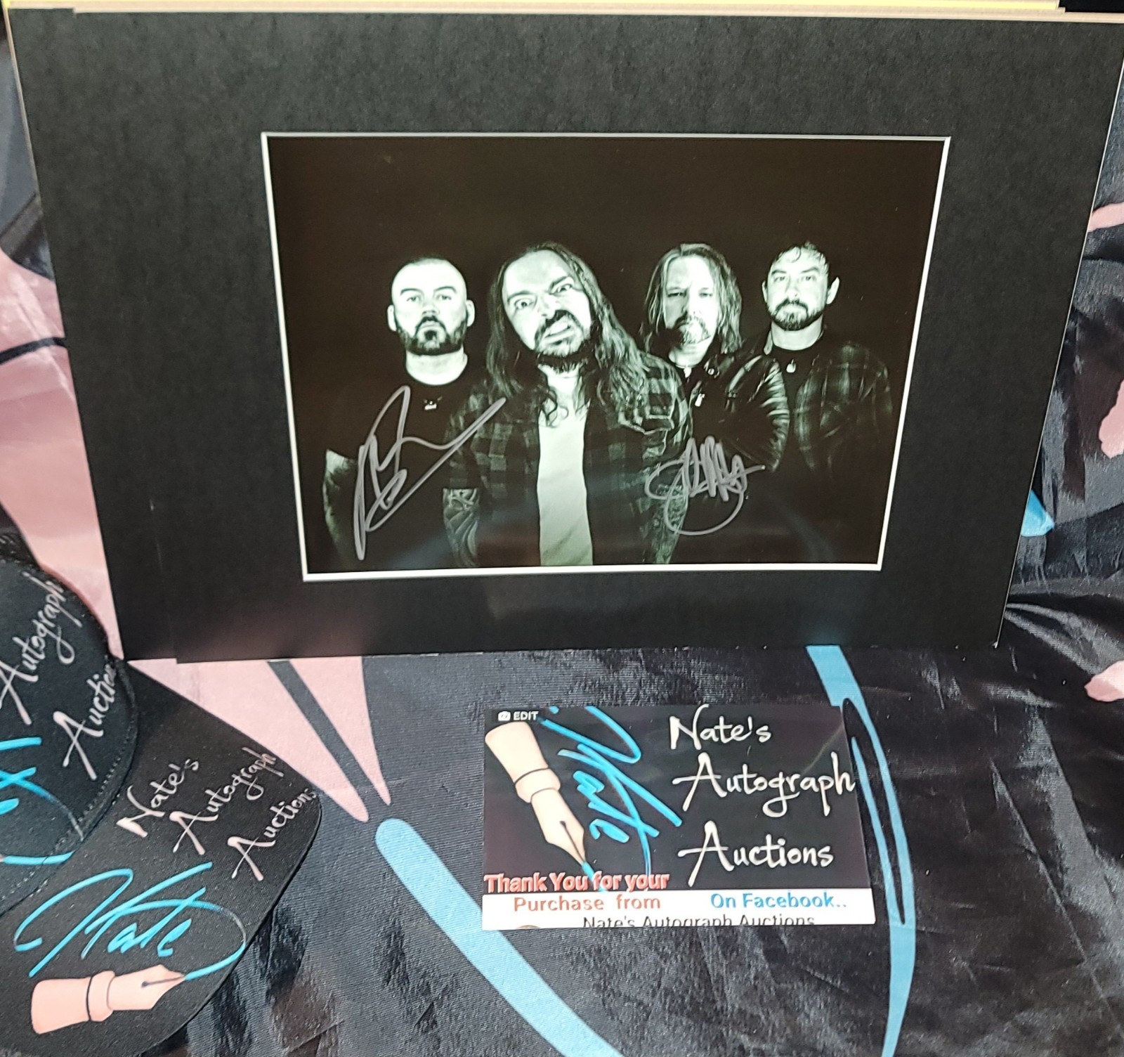 Seether band Hand signed Autographed 8x10 Photo 11x14 Matted John and Dale