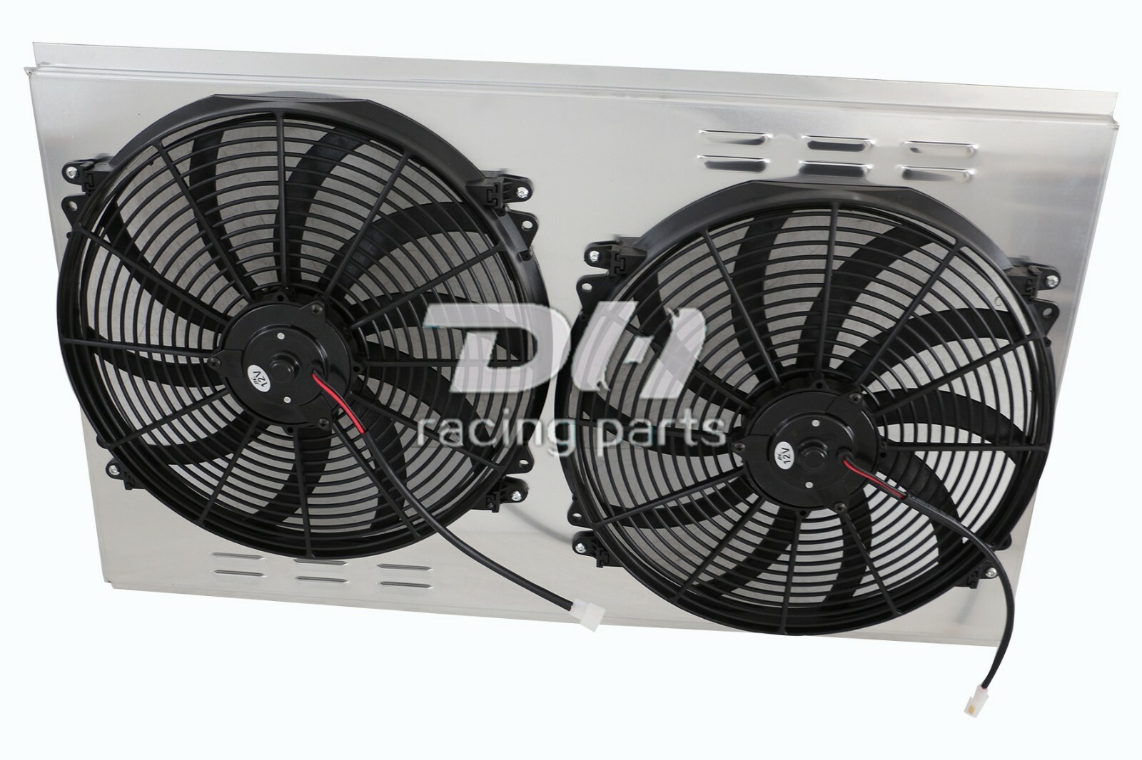 Aluminum Shroud&2*16\'\'Fan For 1988-00 Chevy GMC C/K Series 7.4L V8 Suburban 1696