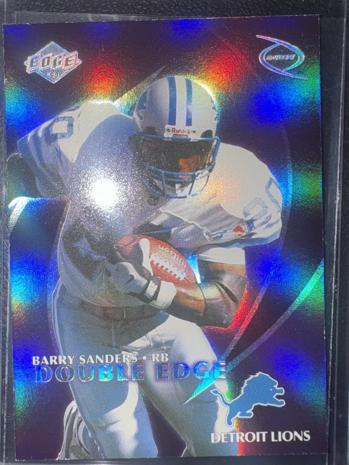 1998 Collector\'s Edge Odyssey / Barry Sanders / Fred Taylor REFRACTOR INSERT