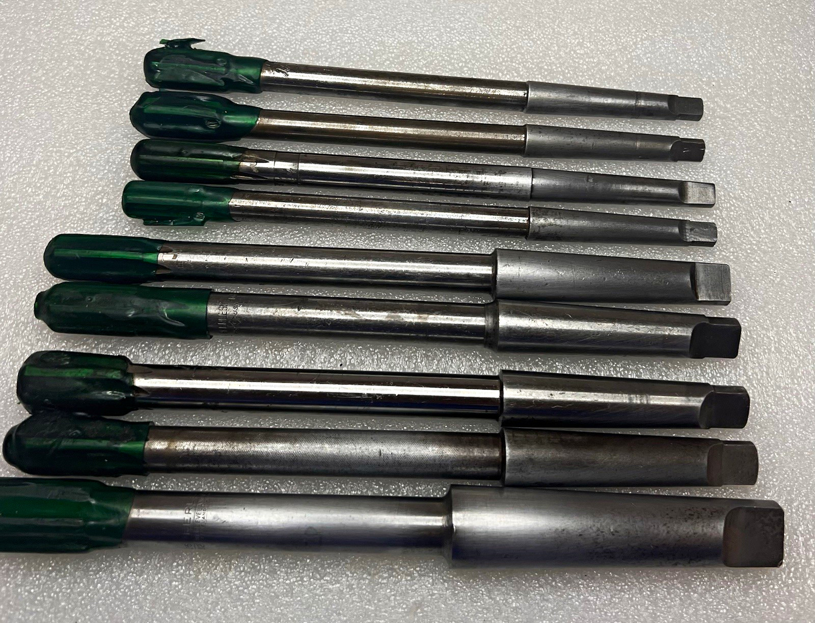 Vintage Cleveland TD/BTRFLD-Peerless 6-Flute ReamerLot HSS 9pc NOS 1/2