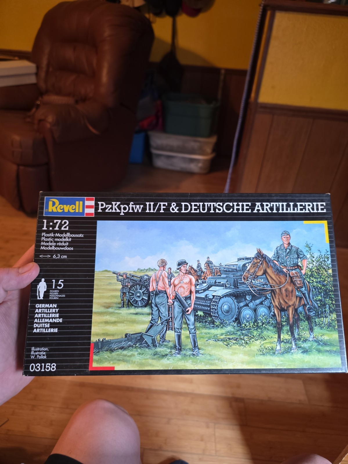 1997 Revell 03158 Deutsche Artillerie 1:72 Model Kit, Parts-Sealed