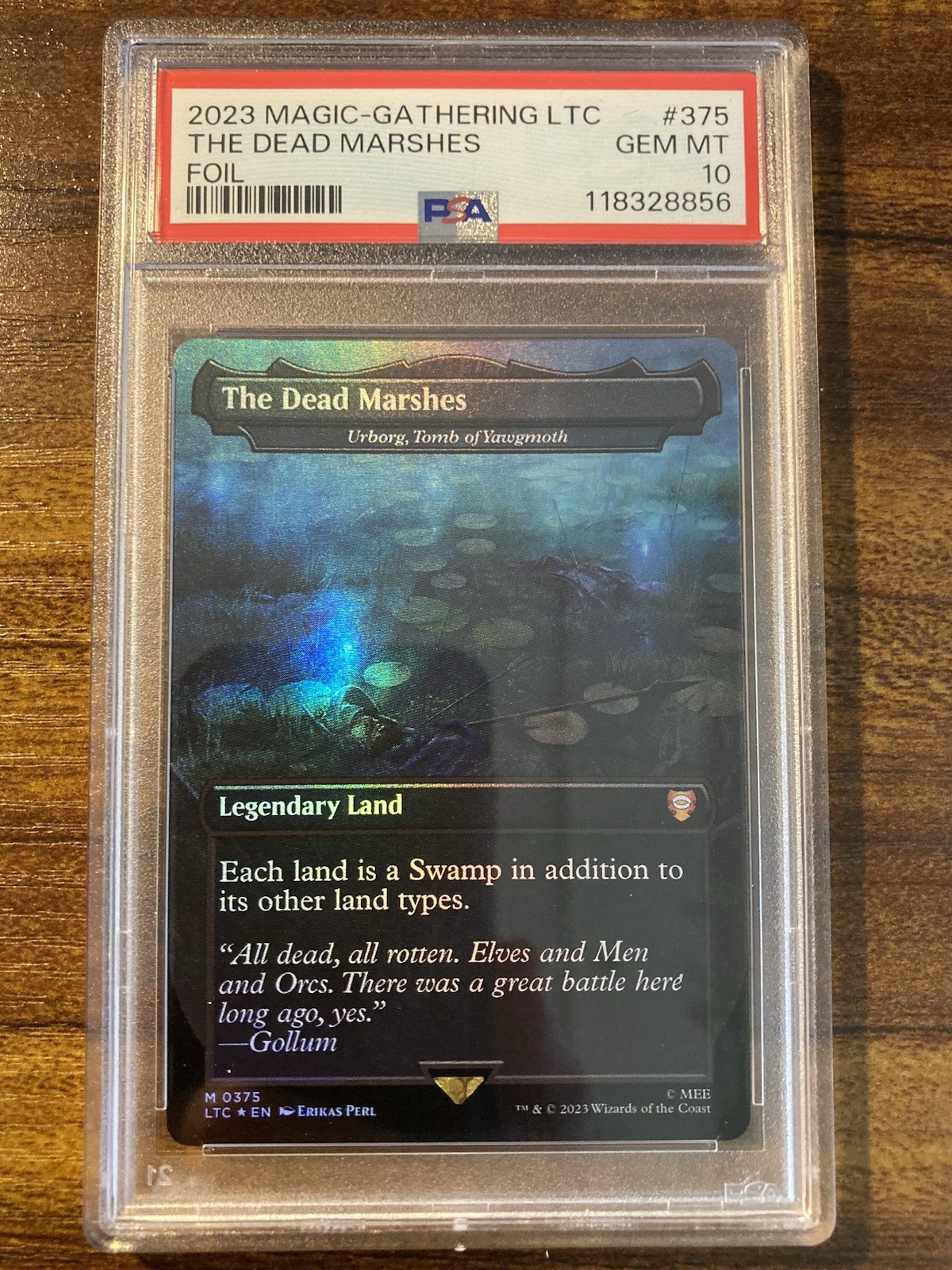 MTG✨THE DEAD MARSHES (Urborg, Tomb of Yawgmoth) FOIL✨LTC PSA 10 MYTHIC LAND