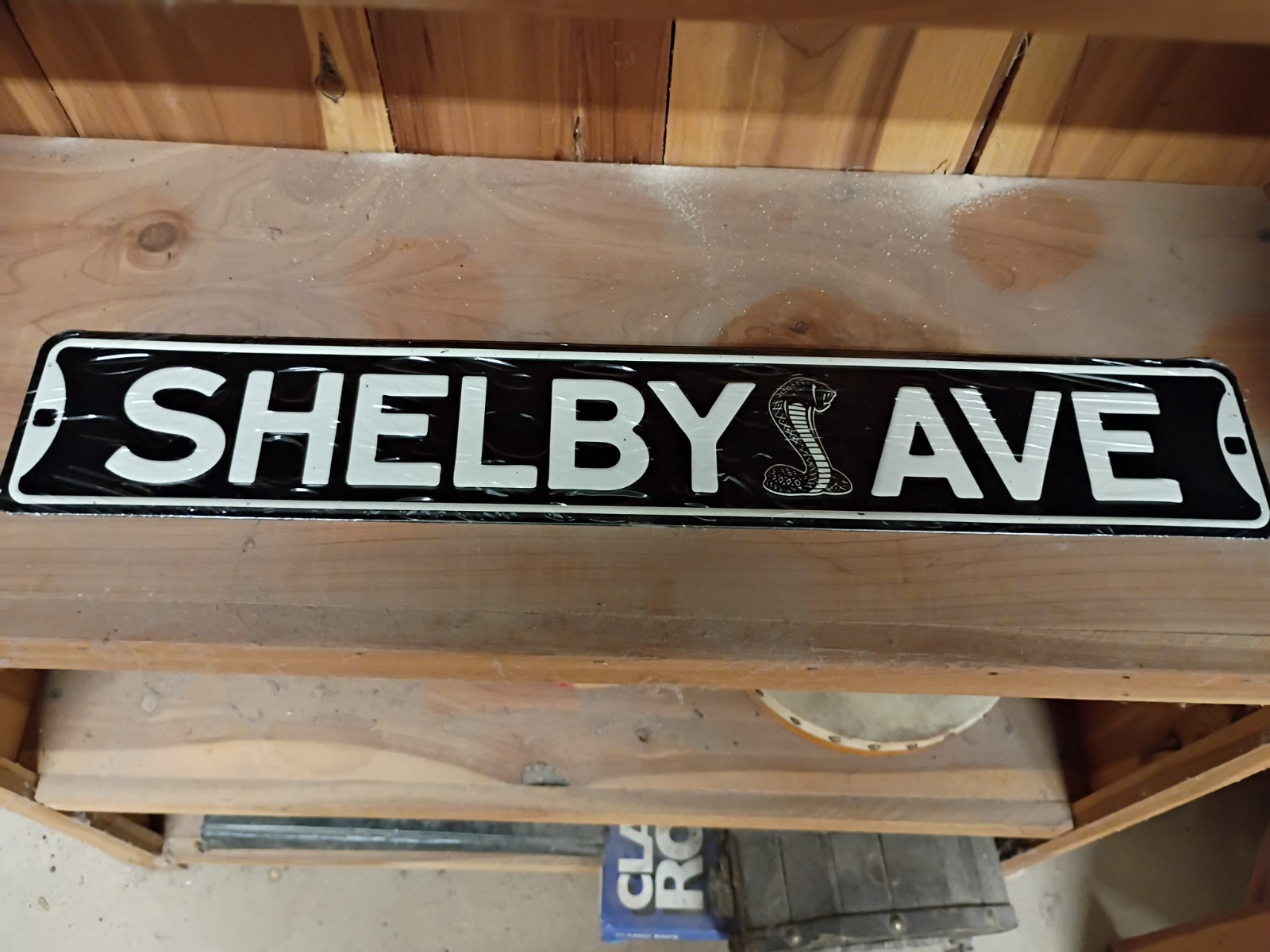 Shelby Ave Cobra Logo Street Sign Black/White Metal Hanging Wall Sign 26.5x4.5 Shelby Ave Cobra Logo Street Sign Black/White Metal Hanging Wall Sign 26.5x4.5