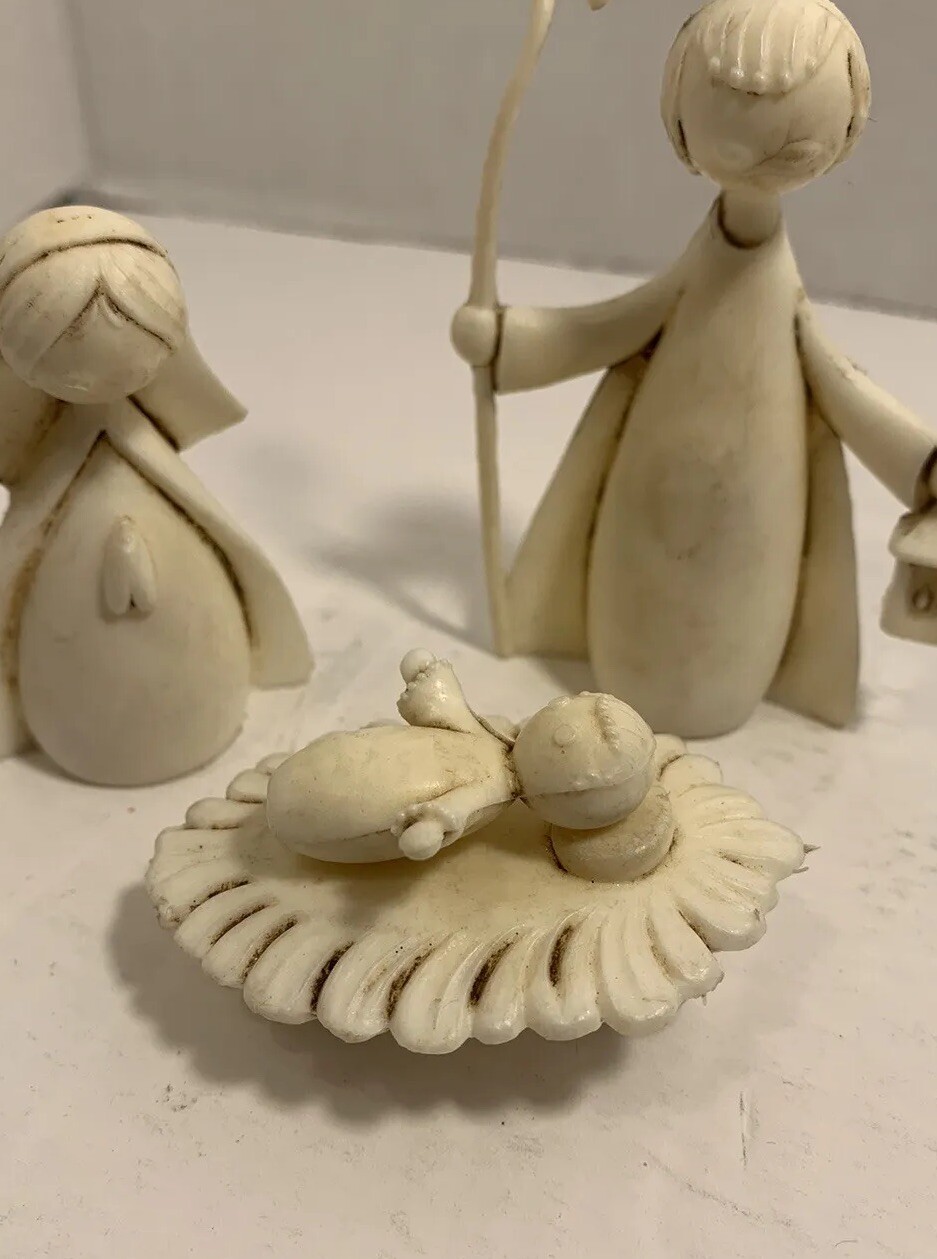 Clearance VTG Sigillo Garanzia Ivory Nativity Set 3 Pc Mary Joseph & Jesus ATQ Clearance VTG Sigillo Garanzia Ivory Nativity Set 3 Pc Mary Joseph & Jesus ATQ