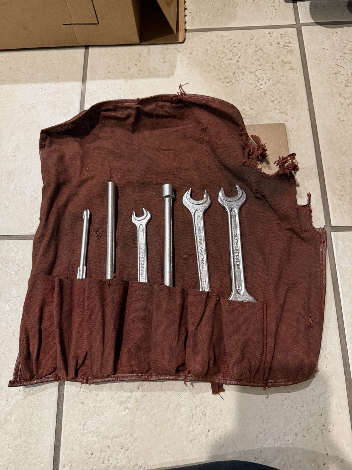 1957 Mercedes Benz 190SL Original Vintage Tool Kit Roll Wrenches OEM 1957 Mercedes Benz 190SL Original Vintage Tool Kit Roll Wrenches OEM