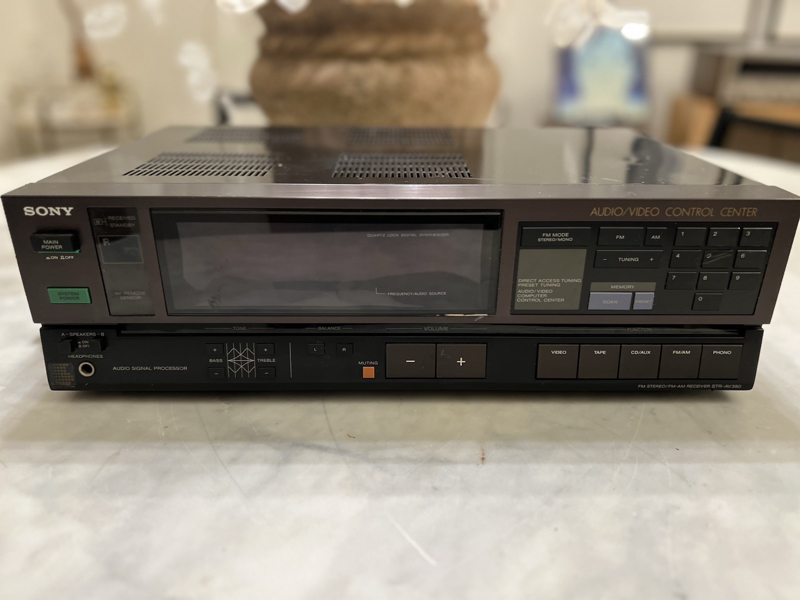 Vintage Sony STR-AV380 Stereo Receiver Phono FM AM Audio Video Tested Working
