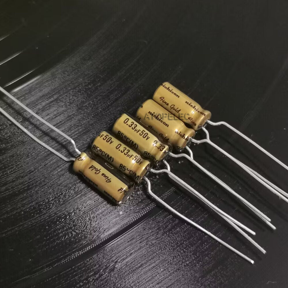 10pcs Nichicon FG Fine Gold Hi-Fi Audio Electrolytic Capacitor 0.33-100uF 25-50V