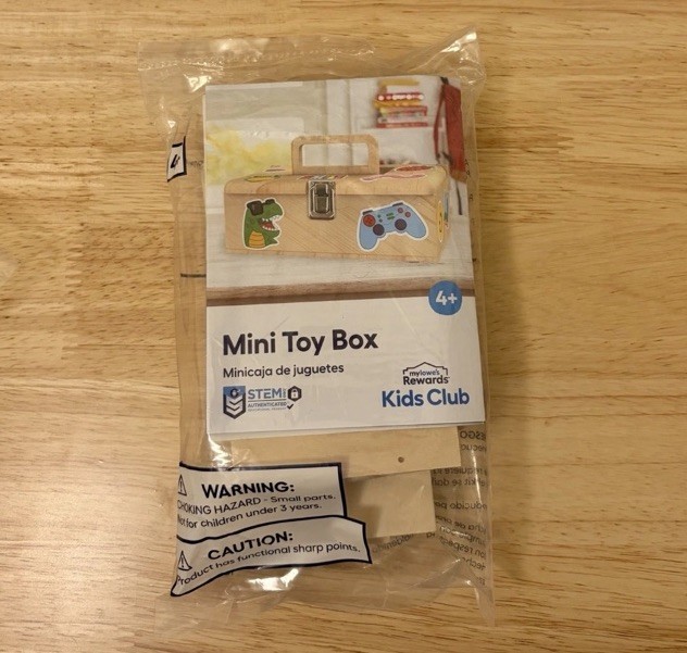 Lowe’s Kids Club Workshop Kit - Mini Toybox