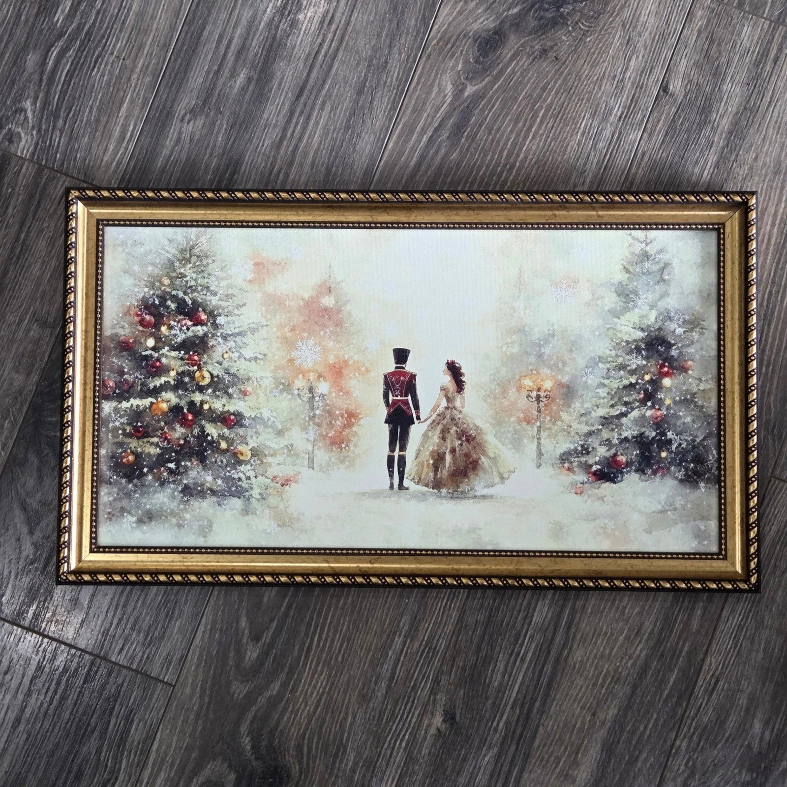 Hobby Lobby Nutcracker Ballerina Holding Hands Wood Wall Decor Christmas 11 X 19
