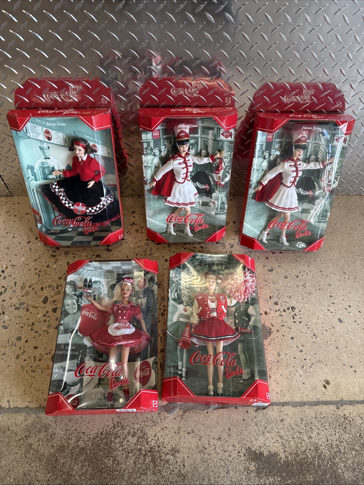 Coca-Cola Ken Collector Edition Mattel NRFB Vintage Coke Soda Fountain DollS