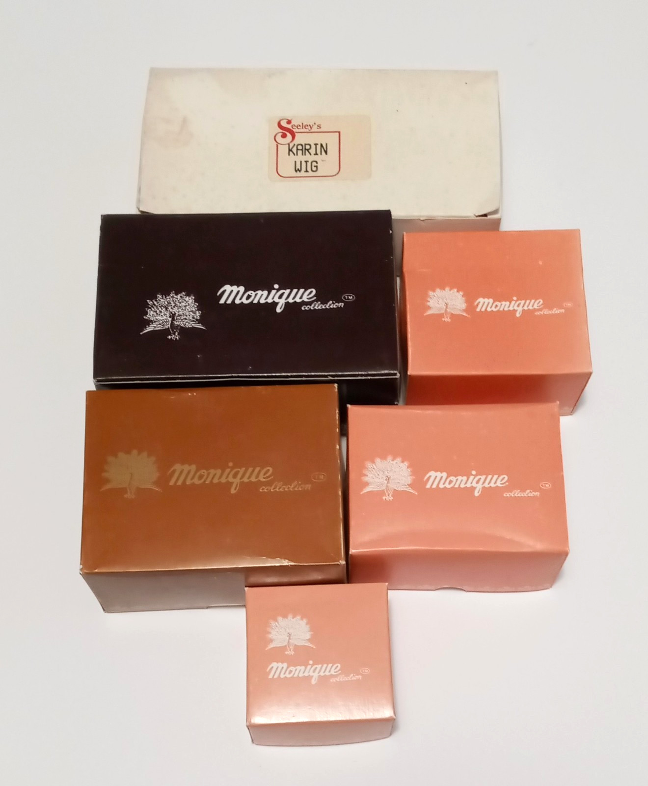 VTG NOS Lot of 6 Monique Collection & Seeley's Doll Wigs Unused & Original Boxes
