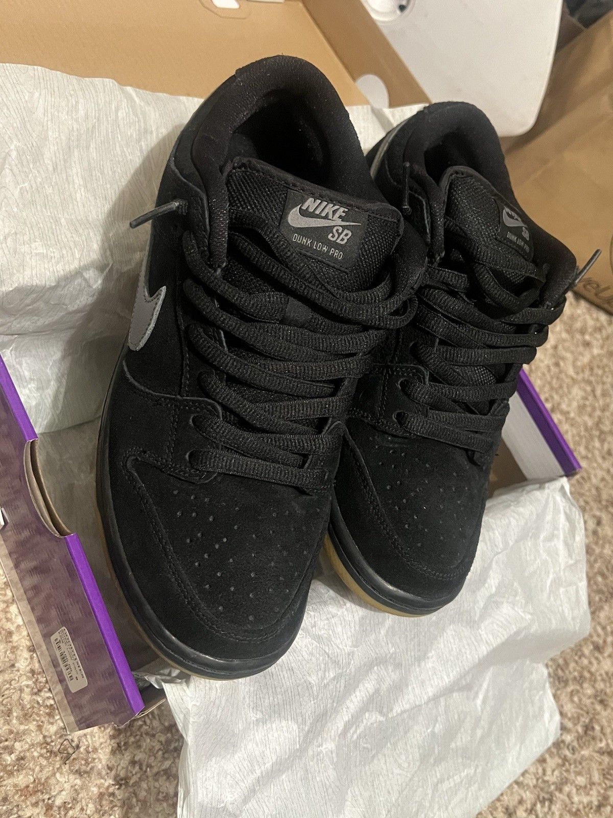 Nike SB Dunk Fog Low Pro Black Skateboarding Shoes Men\'s US 9 Nike SB Dunk Fog Low Pro Black Skateboarding Shoes Men\'s US 9