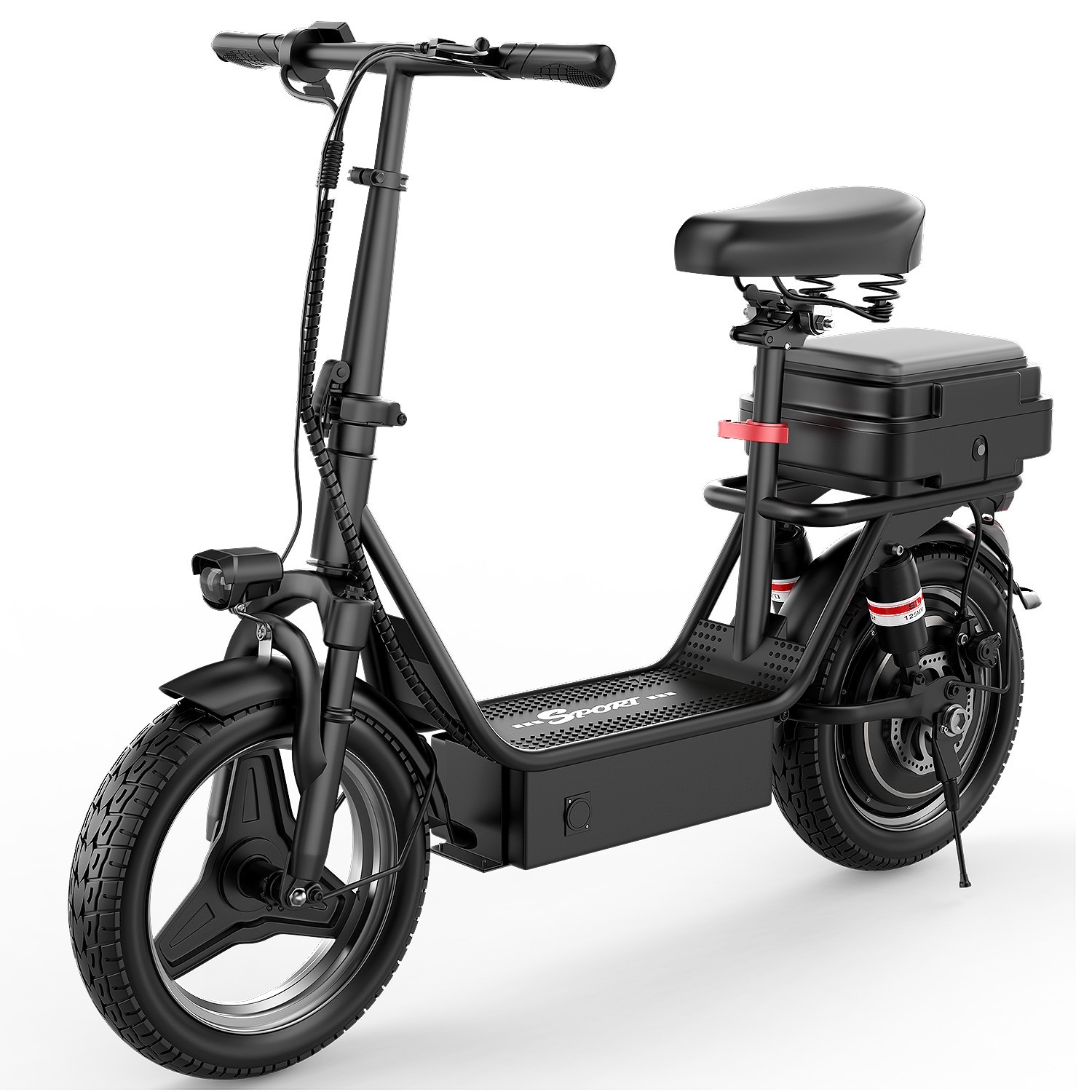 ASKGO Electric Scooter Adults 25MPH 43Miles Range 14\'\' 1500W E-Scooter with Seat