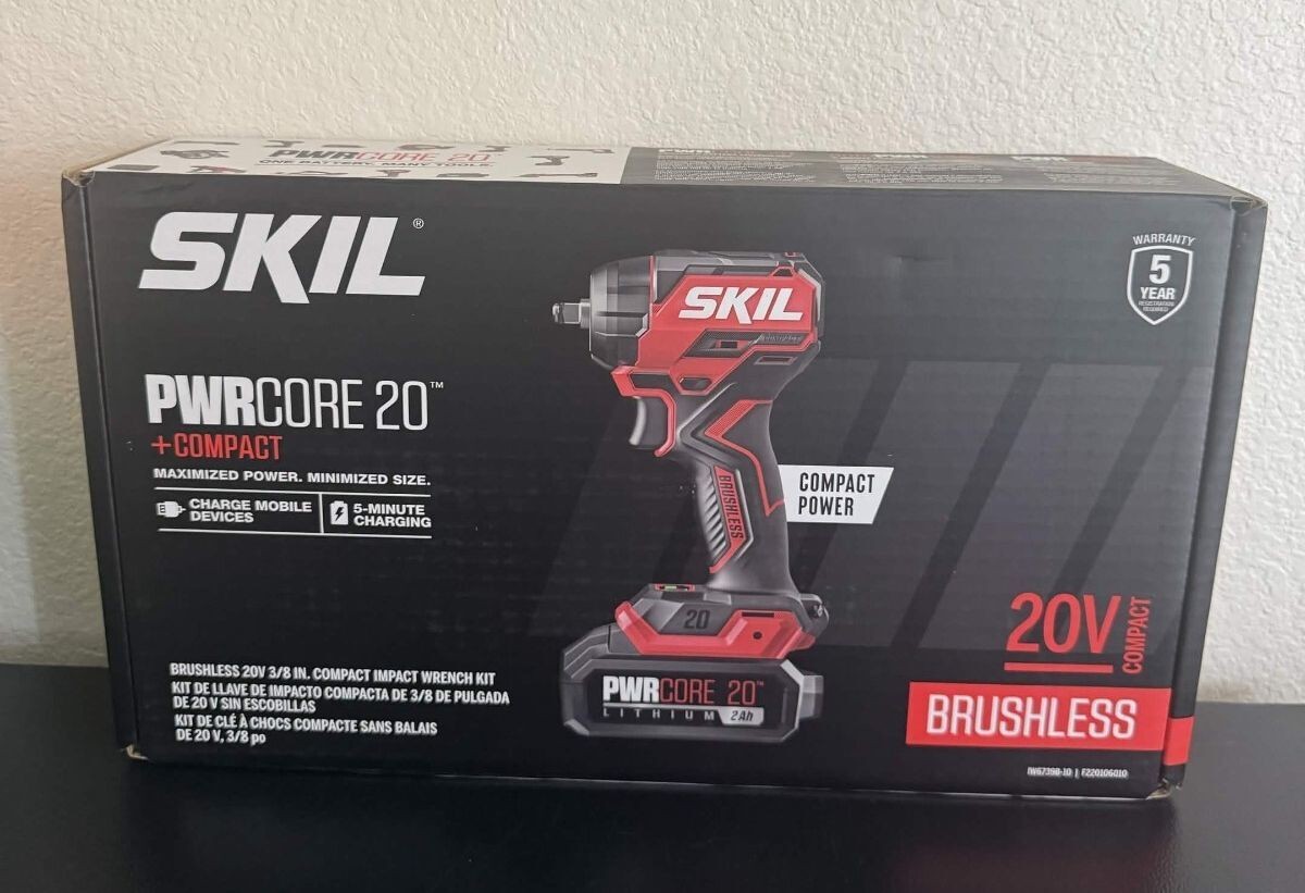 SKIL PWRCore 20V Brushless Compact Impact Wrench Drill Kit | BRAND NEW SKIL PWRCore 20V Brushless Compact Impact Wrench Drill Kit | BRAND NEW