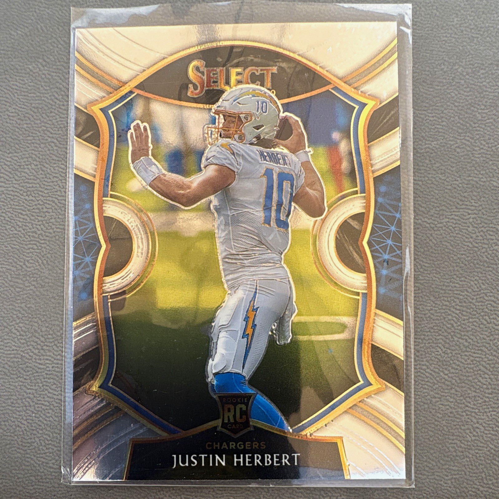 Panini 2020 Select Concourse Justin Herbert RC #44 Silver Prizm Chargers
