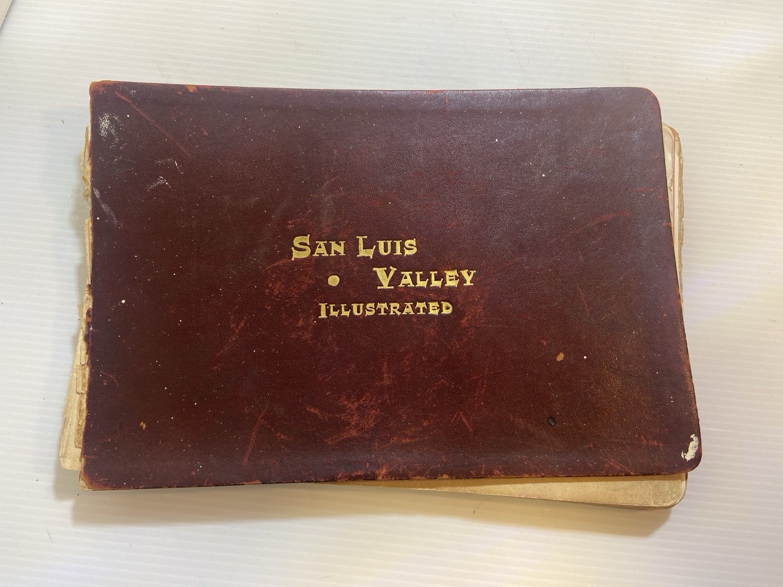 Rare San Luis Valley Illustrated Leather Bound by A. R. Pelton Antique 1891 Copy Rare San Luis Valley Illustrated Leather Bound by A. R. Pelton Antique 1891 Copy