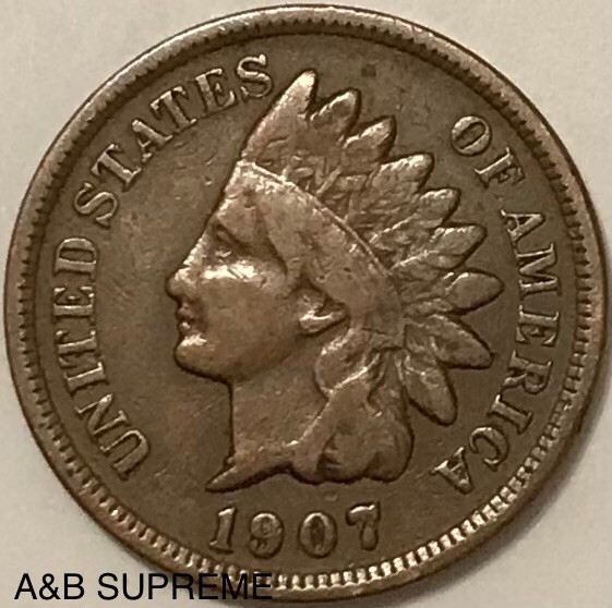 (1) Indian Head Cent Penny F-VF Fine-Very Fine From Estate Find (1) Indian Head Cent Penny F-VF Fine-Very Fine From Estate Find