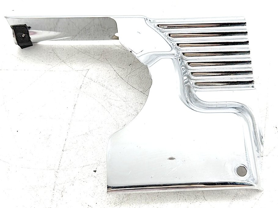 2005 Harley Road King Touring Police Ribbed Transmission Interface Cover Panel