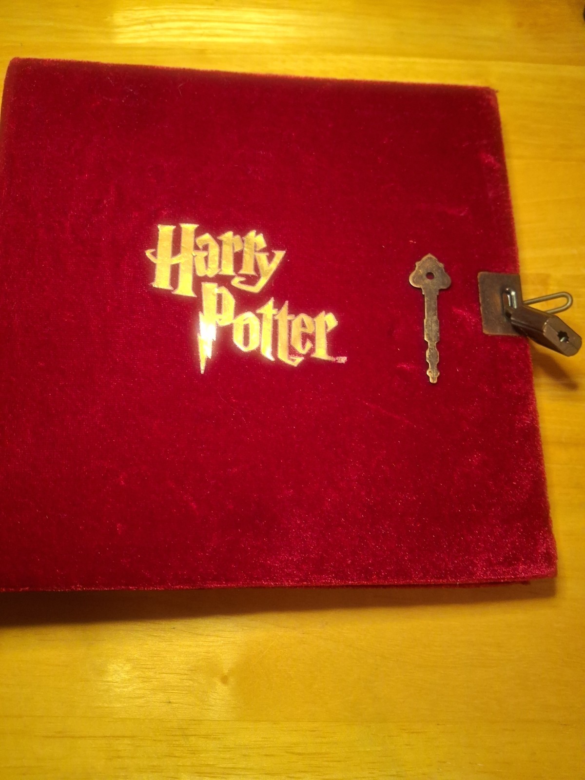 Vintage 2001 Harry Potter Shrieking Journal Red Velvet Diary Notebook Lock Key Vintage 2001 Harry Potter Shrieking Journal Red Velvet Diary Notebook Lock Key