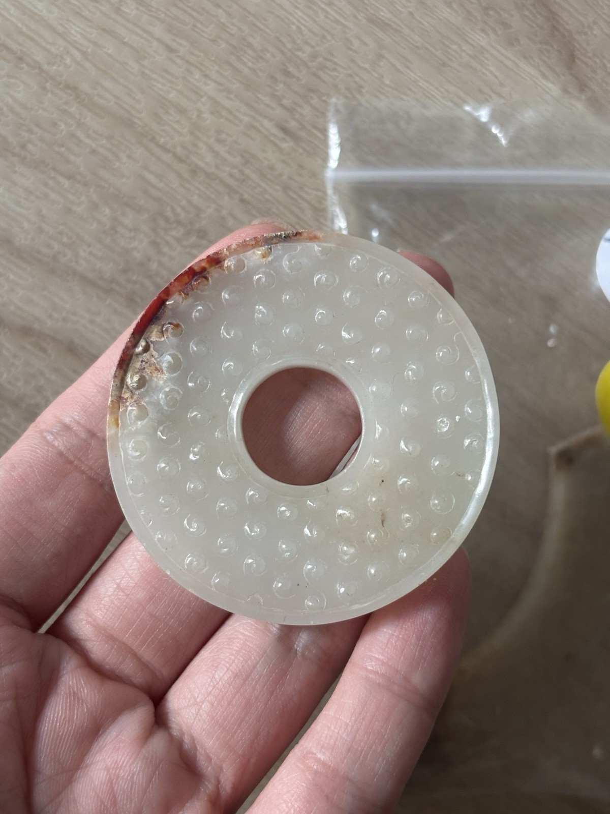 chinese Antique hand-carved jade Disk Bi chinese Antique hand-carved jade Disk Bi