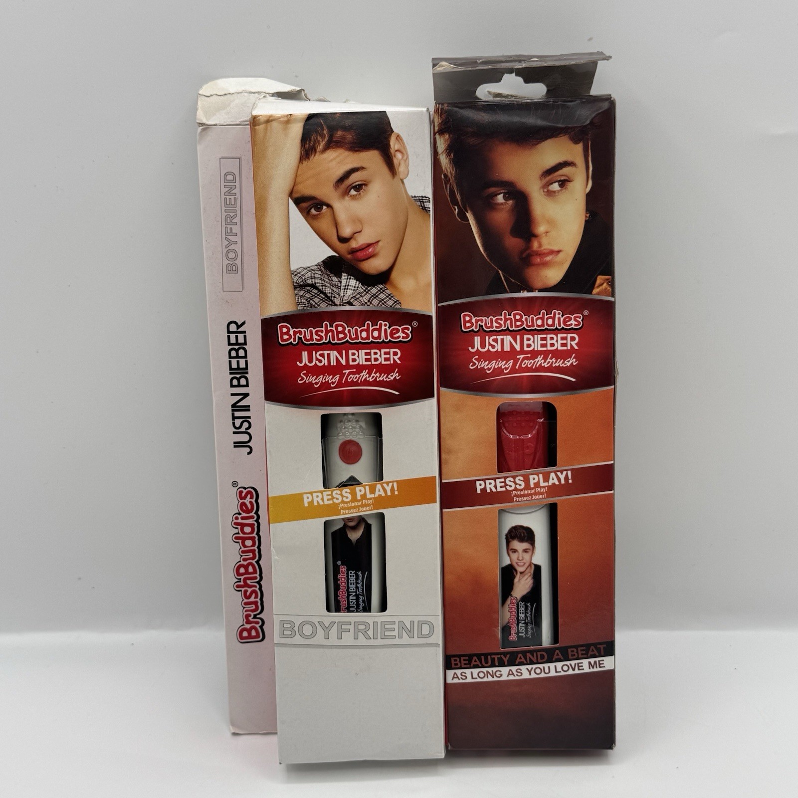 Justin Bieber Brush Buddies Singing Toothbrush  Boyfriend & Beauty And A Beat