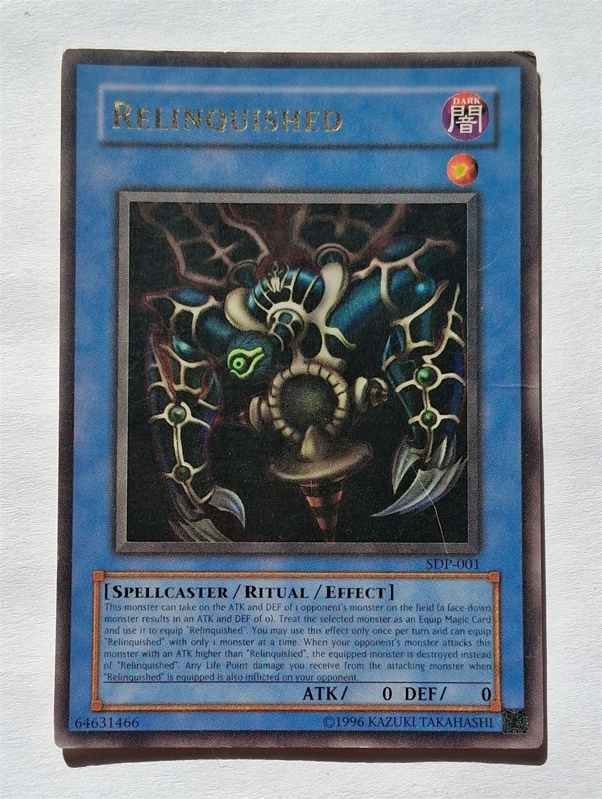 YuGiOh - Relinquished - SDP-001 - Ultra Rare Holo - HP YuGiOh - Relinquished - SDP-001 - Ultra Rare Holo - HP