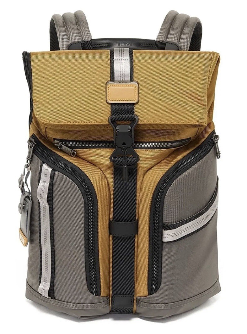 NWOT Tumi Alpha Bravo Logistics Backpack In Golden Brown. Never Used MSRP:$525