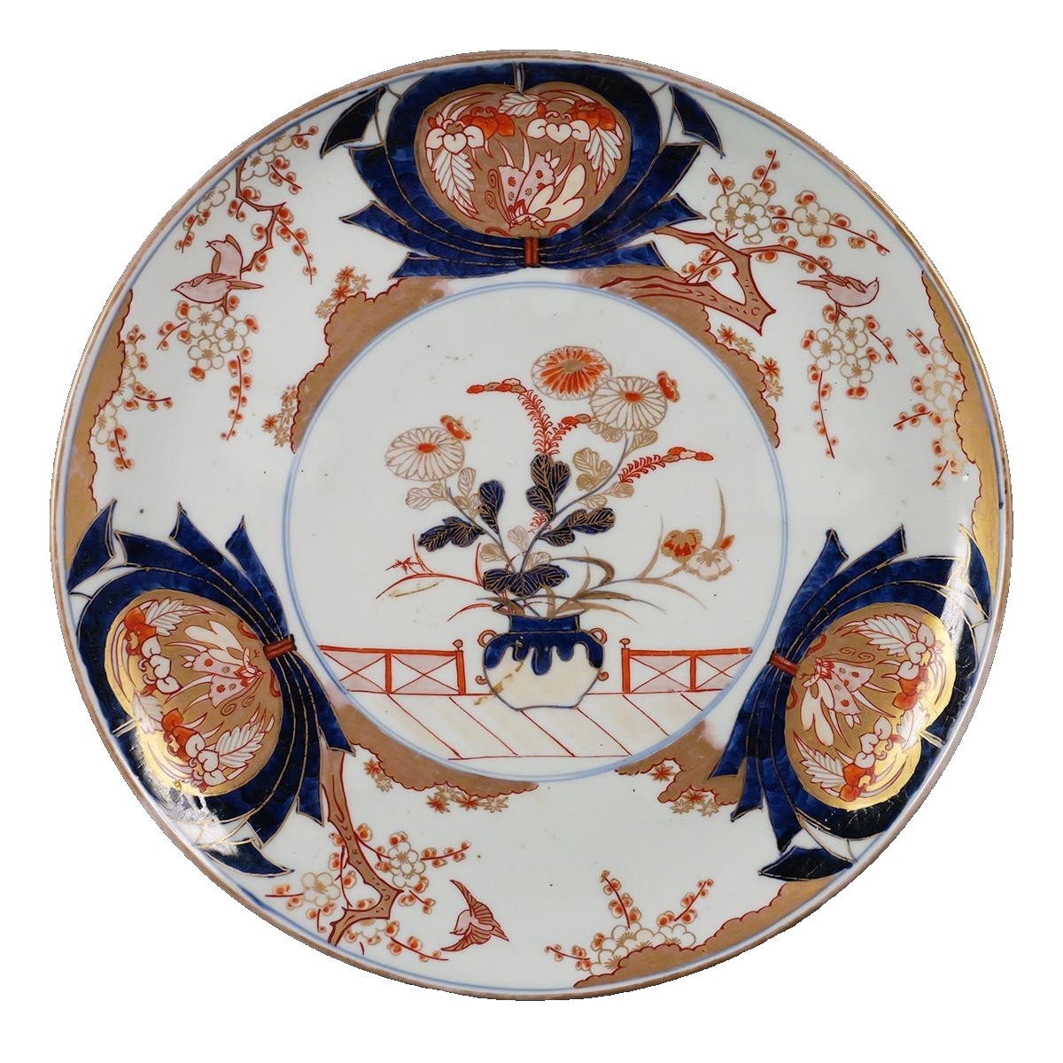 Japanese Imari Mid 19th Century 15 Inch Charger Late Edo Period