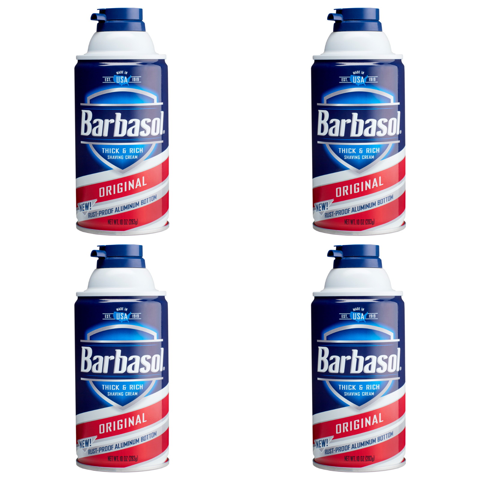 Barbasol Original Thick & Rich Shaving Cream for Men 10 oz 4 Pack Barbasol Original Thick & Rich Shaving Cream for Men 10 oz 4 Pack