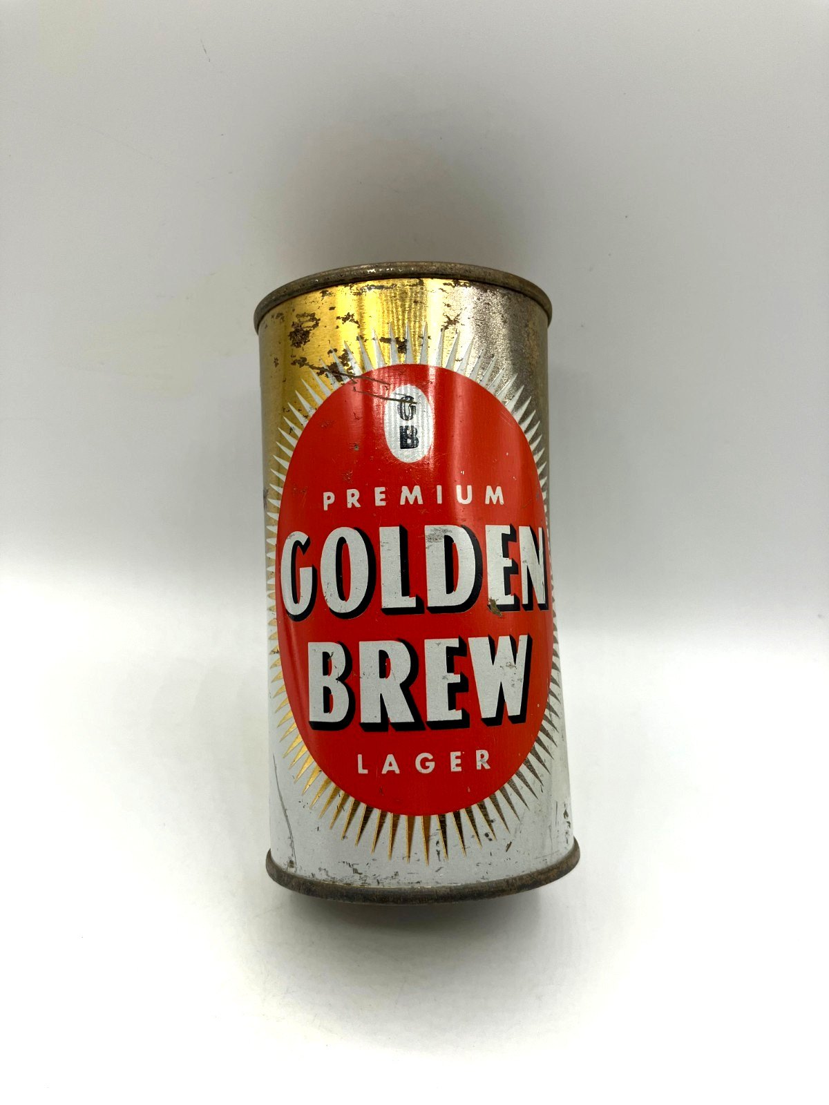 Old 12oz * GOLDEN BREW * Lager Flat Top Beer Can Grace Bros. Brewing Santa Rosa