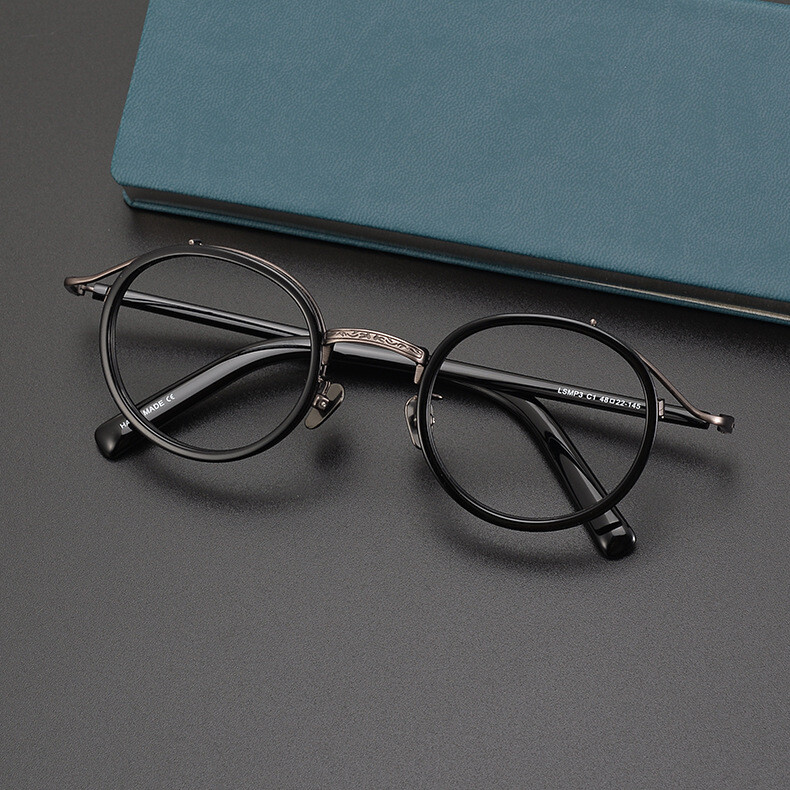 Retro Hand made Round Japanese Eyeglass Frames Women Men Glasses Spectacles