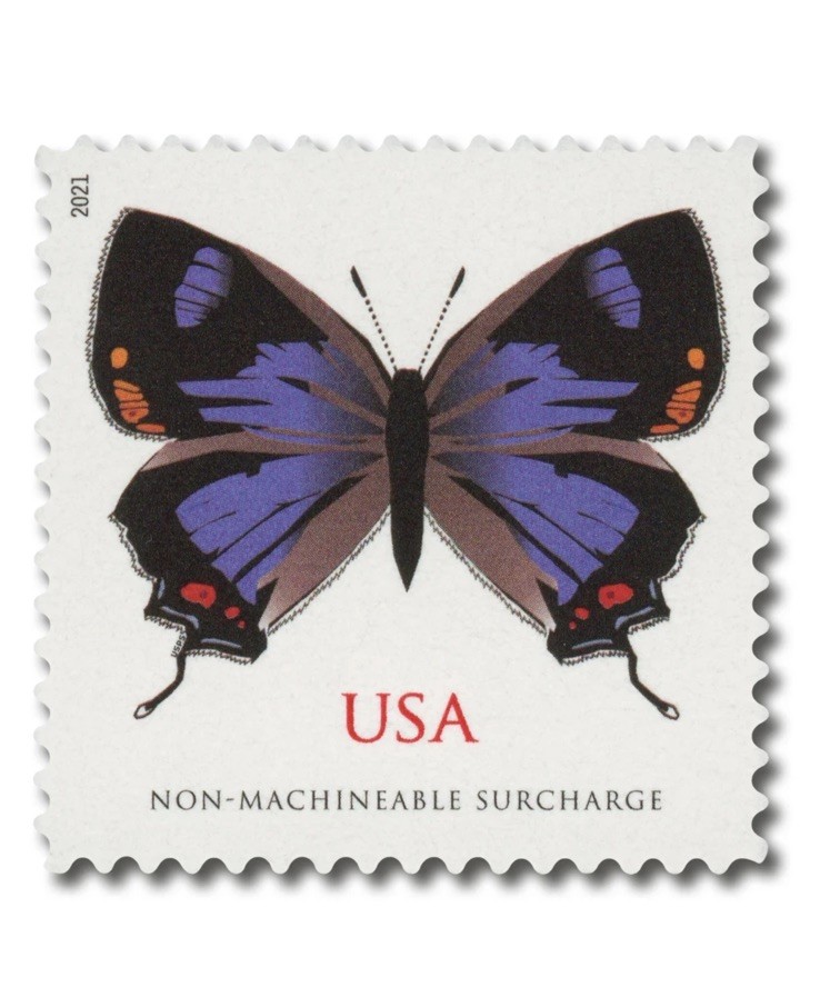 2021 PURPLE COLORADO HAIRSTREAK - NON-MACHINABLE USPS STAMPS - 100 PCS TOTAL 2021 PURPLE COLORADO HAIRSTREAK - NON-MACHINABLE USPS STAMPS - 100 PCS TOTAL