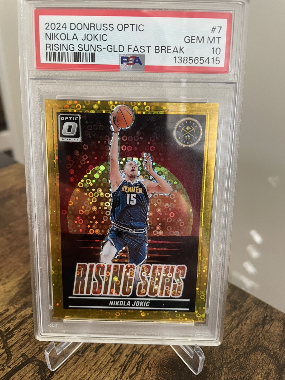 2024 Donruss Nikola Jokic Rising Suns GOLD 2/10 PSA 10 Pop 2 🔥🔥 2024 Donruss Nikola Jokic Rising Suns GOLD 2/10 PSA 10 Pop 2 🔥🔥