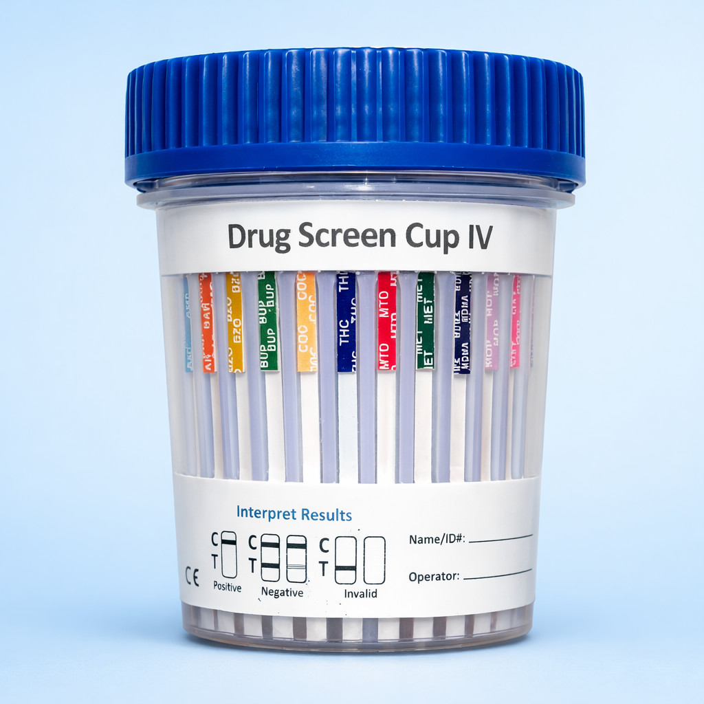 12 Panel Drug Test Cup – Includes Alcohol & FENT Detection - 12 Panel Drug Test Cup – Includes Alcohol & FENT Detection -