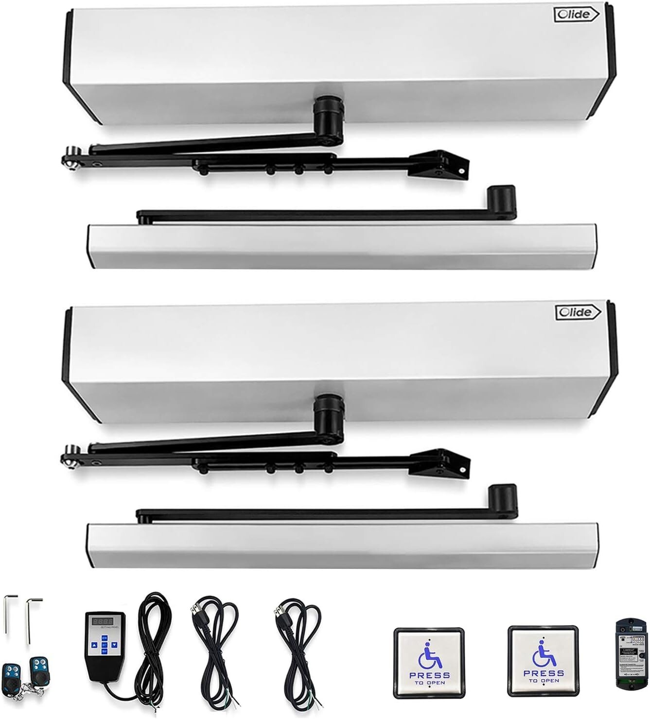 Automatic Dual Door Operator Auto Open Simultaneously by Handicap Push Button